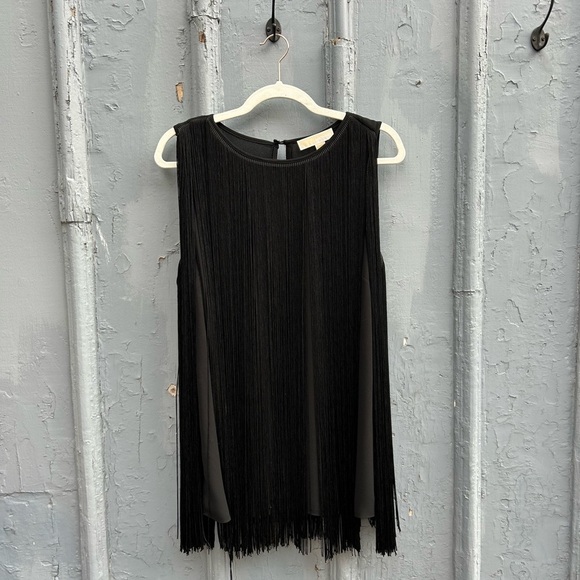 Michael Kors Fringe Blouse, size Large - Picture 3 of 10